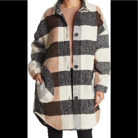 Coats | Rdi Plaid Boyfriend Shacket 